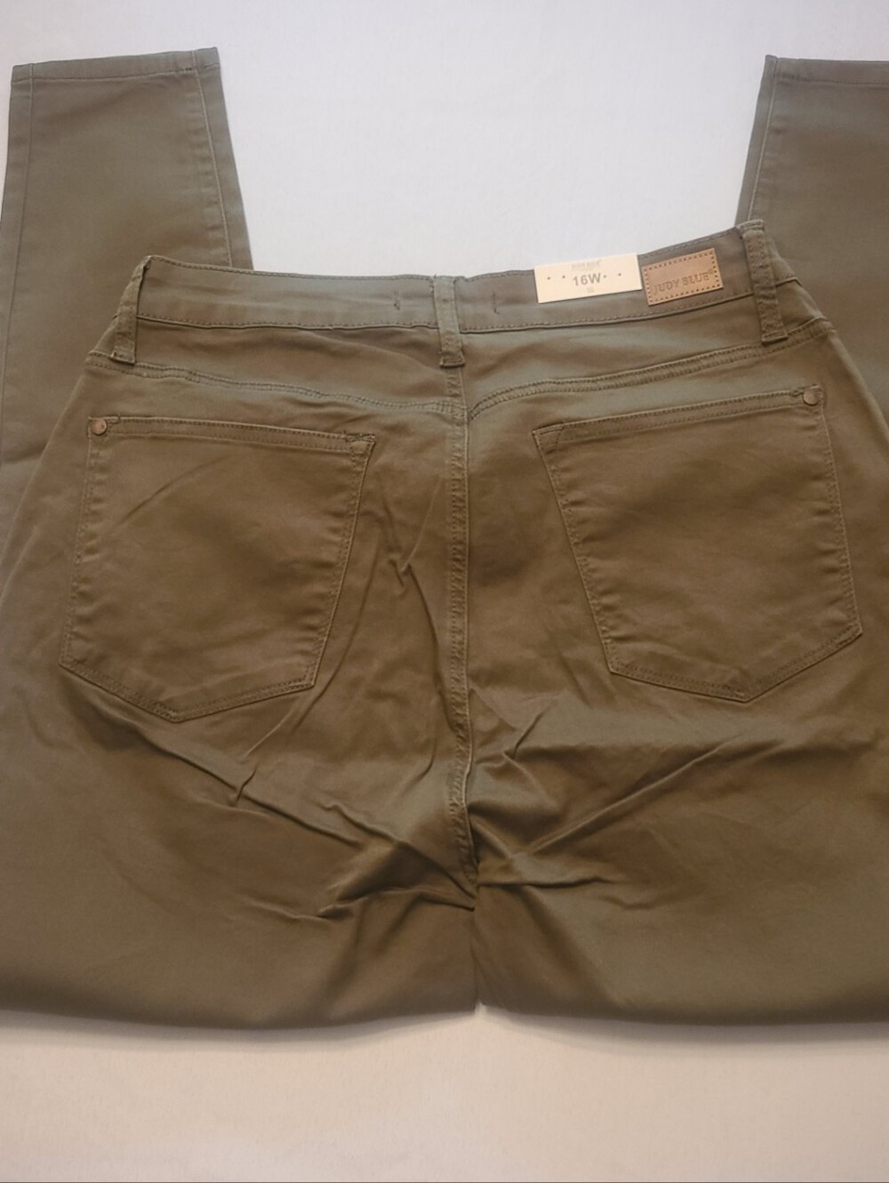 Judy Blue Skinny Fit High Waist Olive Jeans 16W.  NWT - Picture 4 of 4